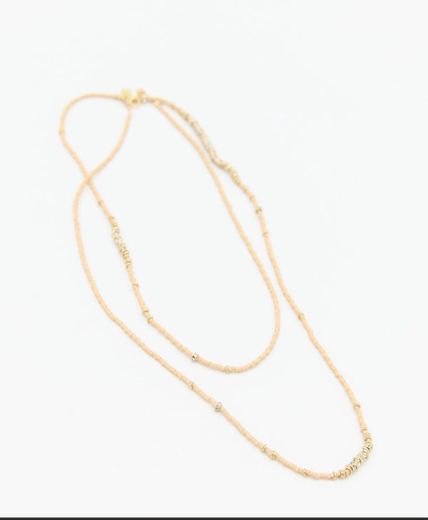 Bare Crystals Long Full Necklace