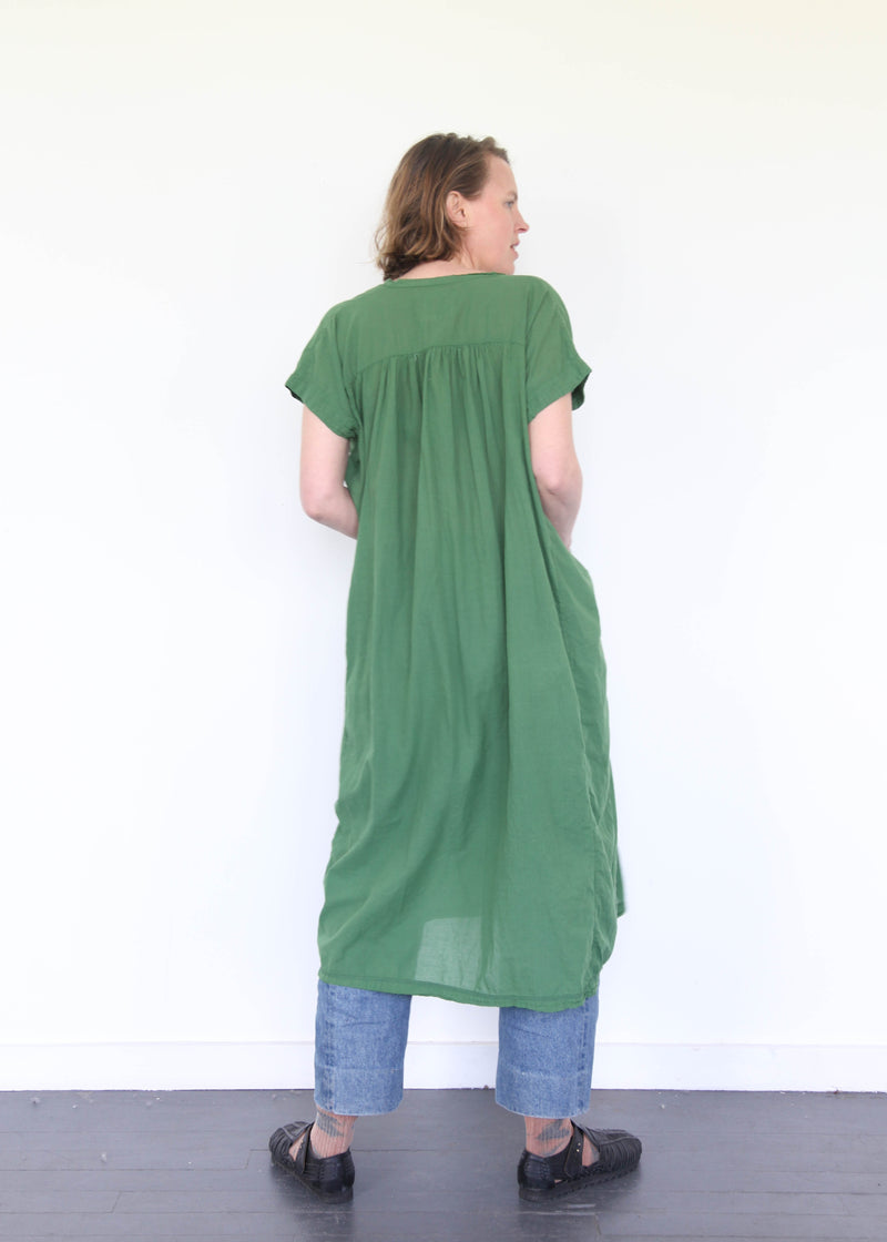 Long V Dress - Olive