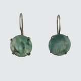 Classic Faceted Stone Drop Earrings