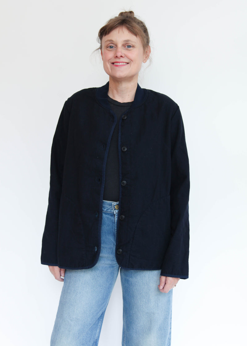 Diamond Car Coat - Midnight