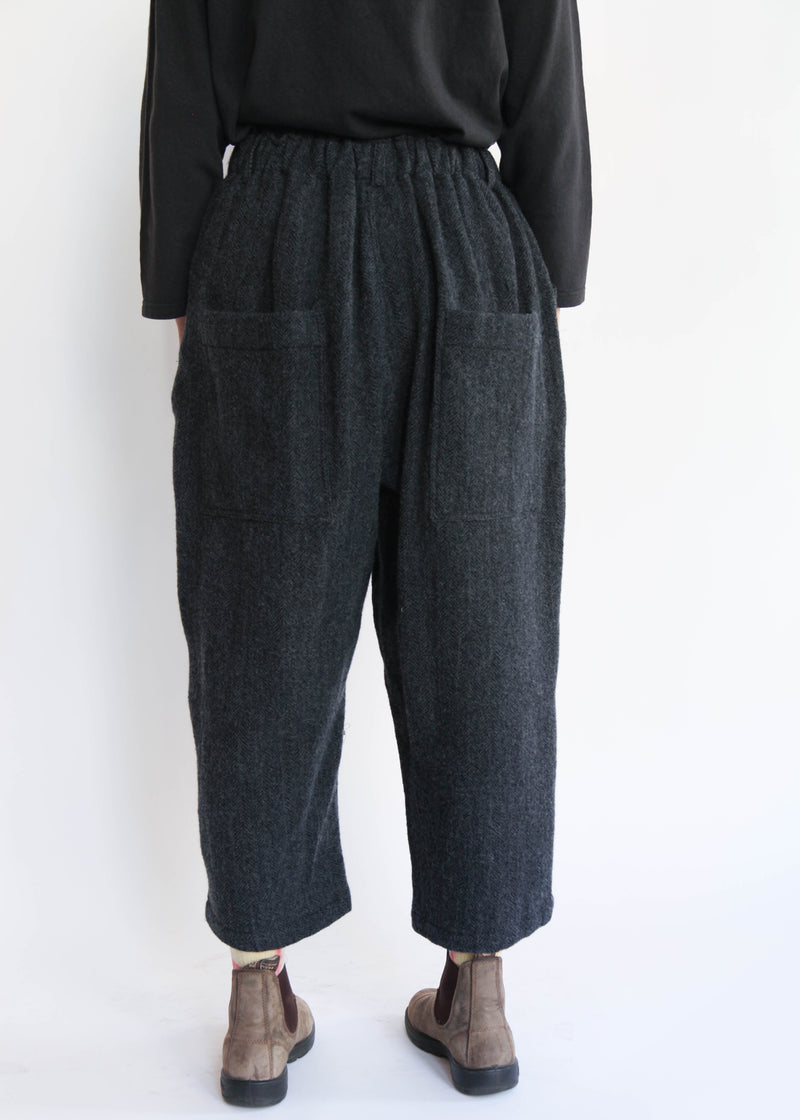 Herringbone Pants - Black