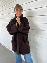 Double Face Coat - Merlot