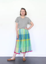 Plaid Cotton Skirt- Jodhpur-115