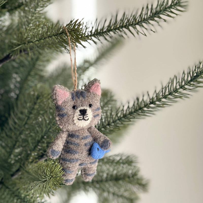 Christmas Cute Cat Ornament