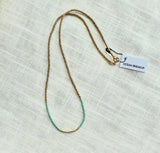 Gold & Color Seed Bead Necklace