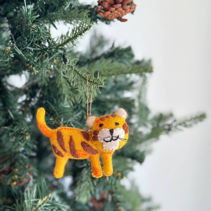 Felt Tiger Ornament