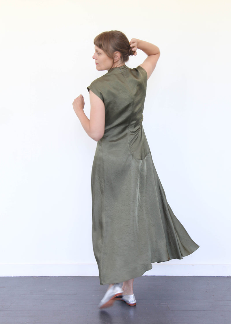 Twisted Dress - Hunter Green