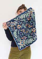 Silk Twofer Scarf Wildwood - Licorice