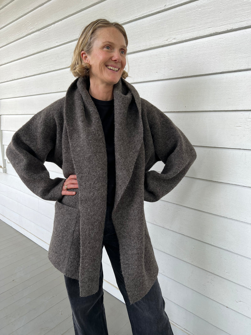 Double Face Coat - Blackened