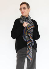 Cowboy Scarf- Olema in Night Meadow