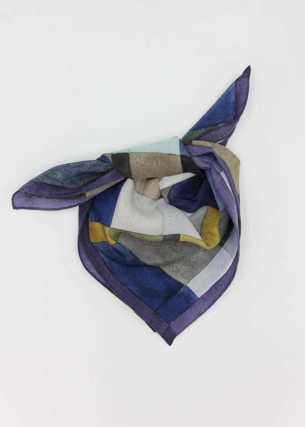 Printed Silk Square - Grid