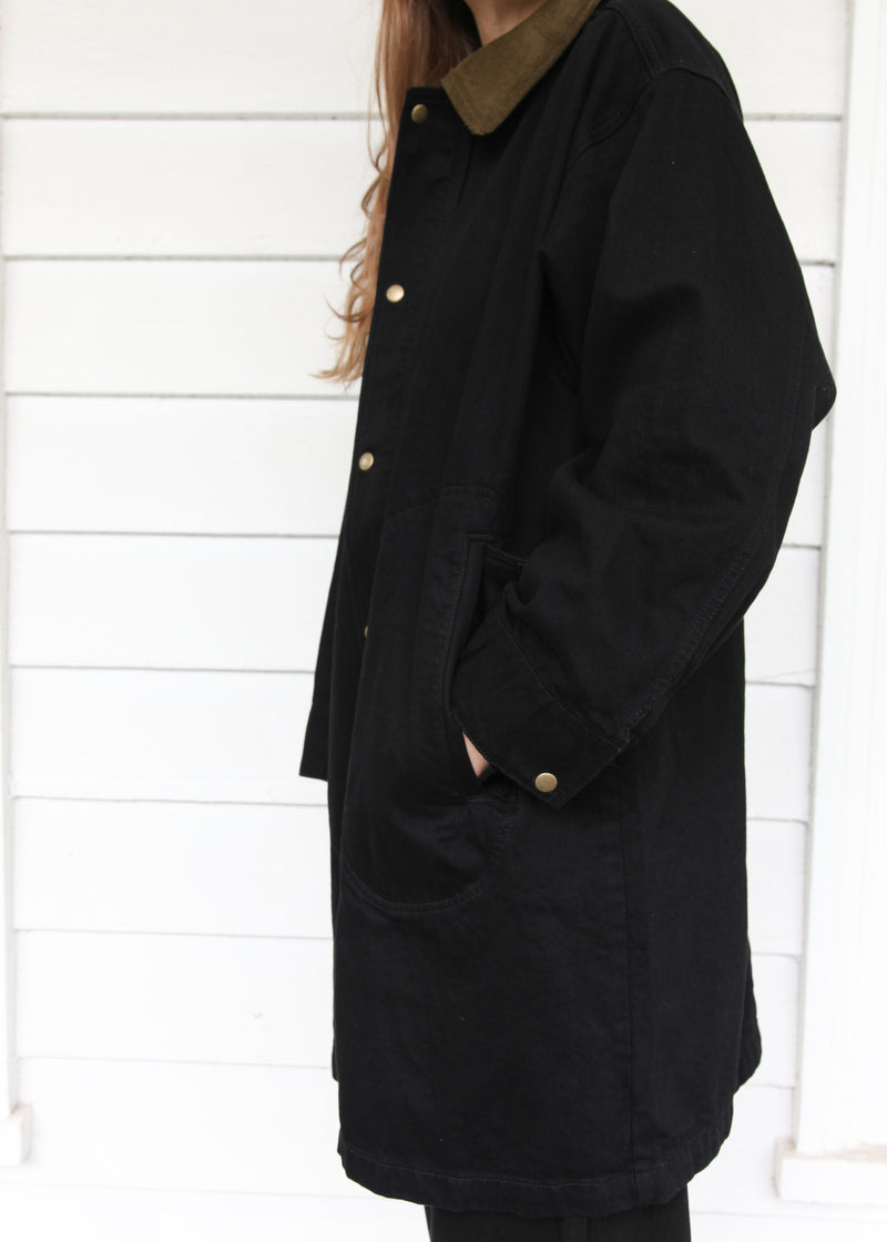 Town & Country Coat - Washed Black