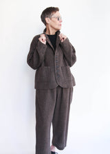Herringbone Jacket - Brown
