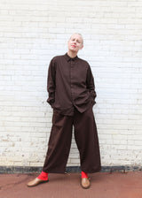 Wide Pants - Dk Cacao