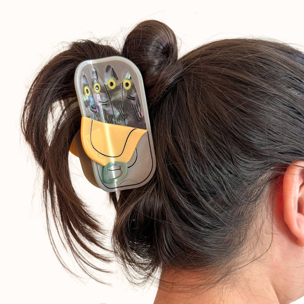 Large Tinned Fish Hair Claw Clip