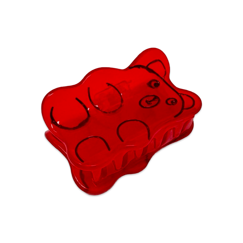 Mini Red Gummy Bear Hair Claw Clip