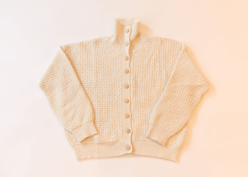Lattice Cardigan - Natural