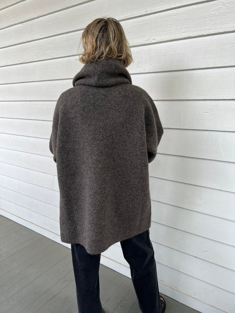 Double Face Coat - Blackened
