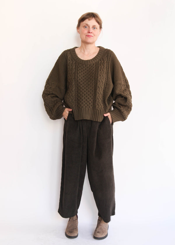 Fisherman Sweater - Umber