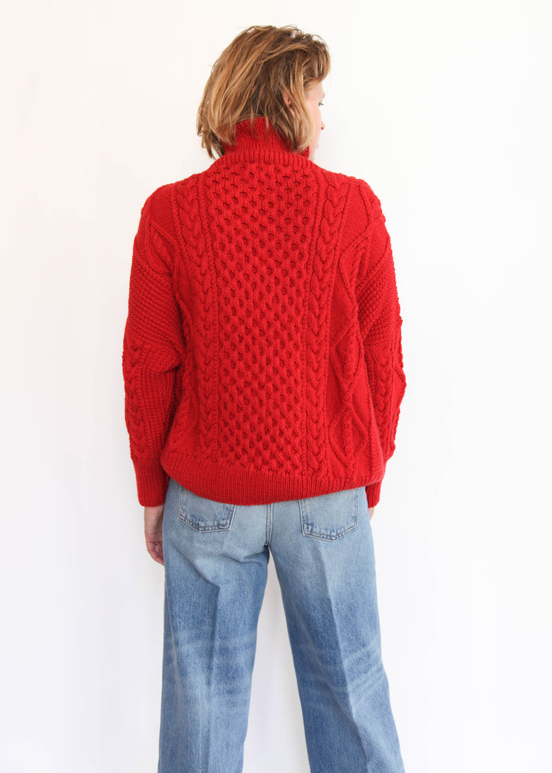 Fisherman Pullover - Red