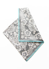 Silk Twill Scarf Blossom- Iron