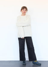 Interlace Crewneck - Ivory