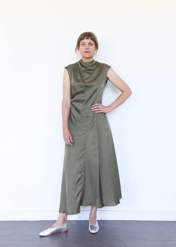 Twisted Dress - Hunter Green