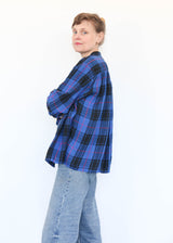 Linen Tartan Shirt - Blue