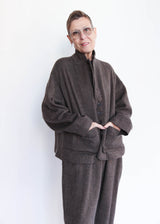 Herringbone Jacket - Brown