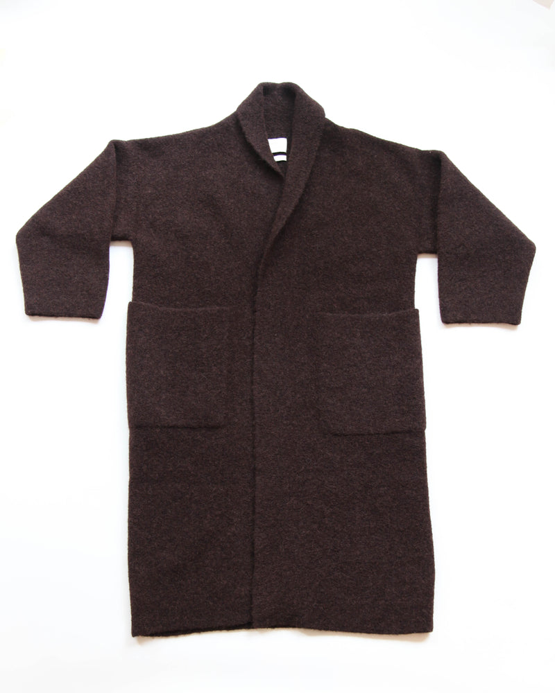 Double Face Long Coat - Merlot OS
