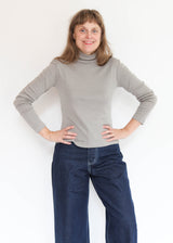 Long Sleeve Mock Shell