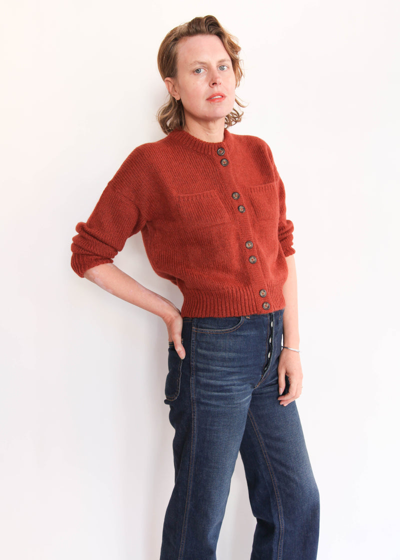 Double Button Cardigan - Spice