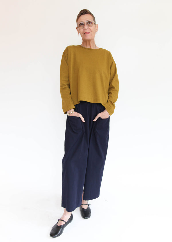 Long Sleeve Crop Crew Shirt