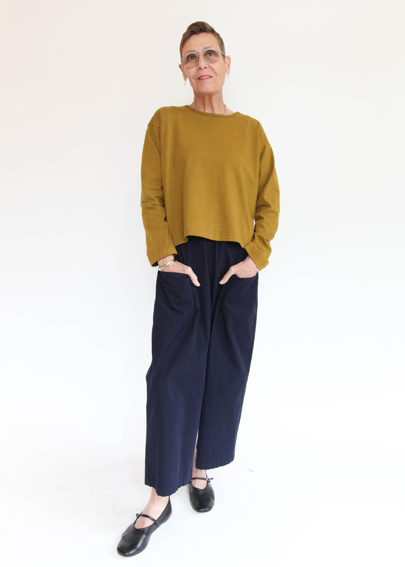 Long Sleeve Crop Crew Shirt