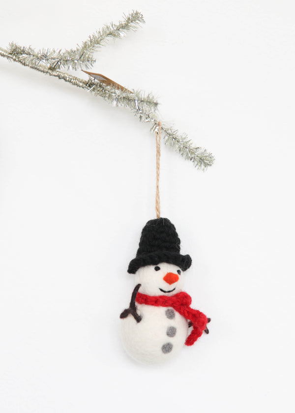 Felt Snowman Christmas Ornament