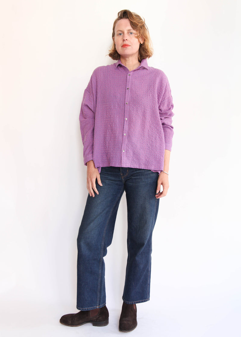 Gingham Shirt - Pink/Blue