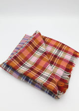 Check Square Scarf - Red SW2335