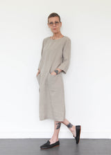 Slouch Pocket Dress - Natural