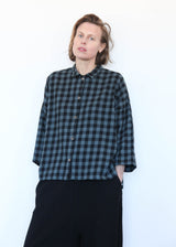 Big Shirt Big Check - Black/Denim