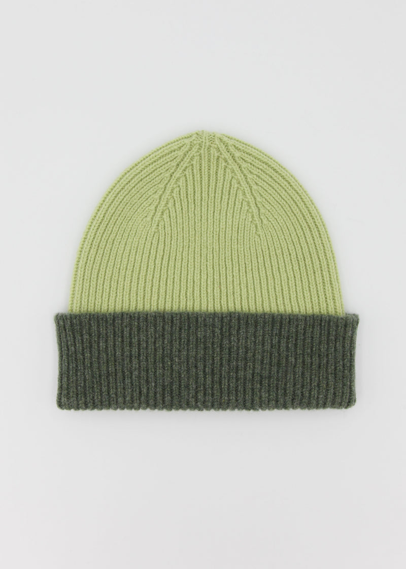 Lambswool Beanie Two Tone