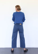 French Terry Sweatshirt - Indigo Blue