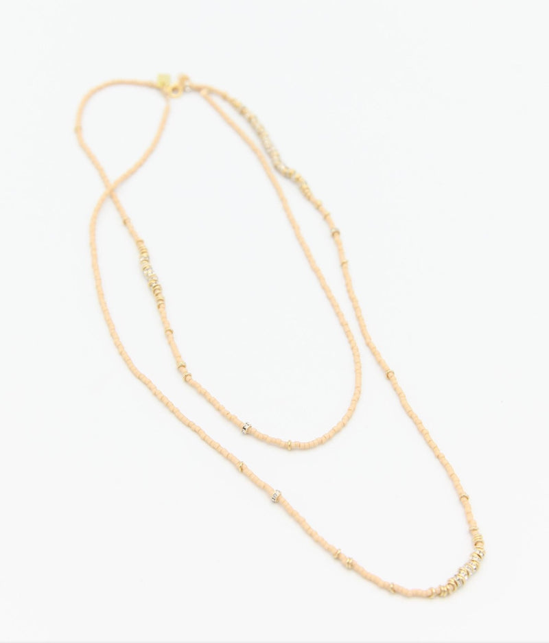 Bare Crystals Long Full Necklace
