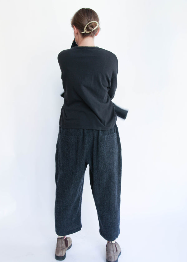 Herringbone Pants - Black