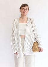 Net Cardigan - Bone OS