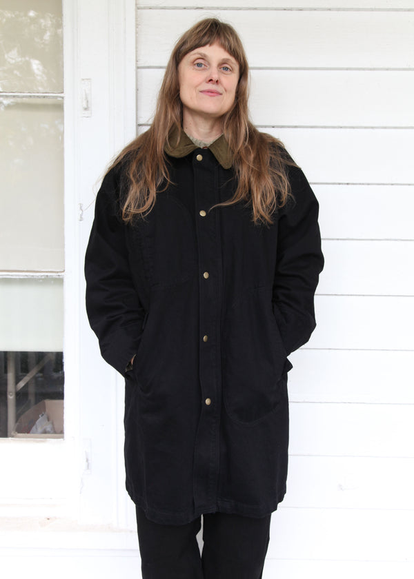 Town & Country Coat - Washed Black