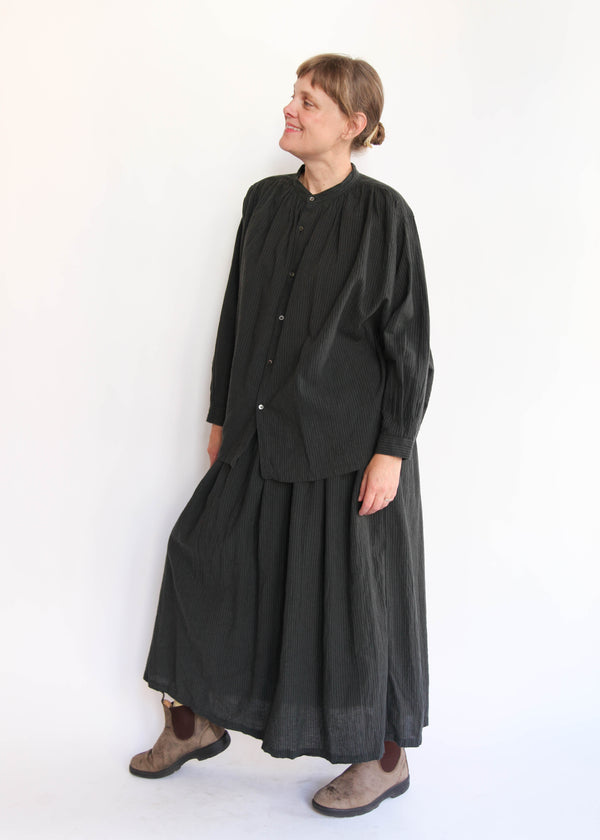 Stripe Skirt - Charcoal