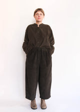 Wide Corduroy Pants - Forest