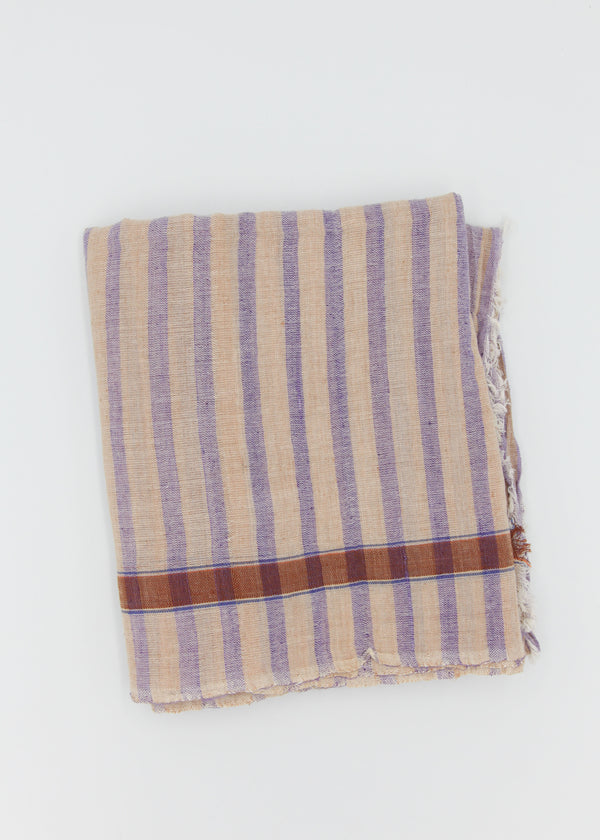 Stripe Towel - Purple/Brown