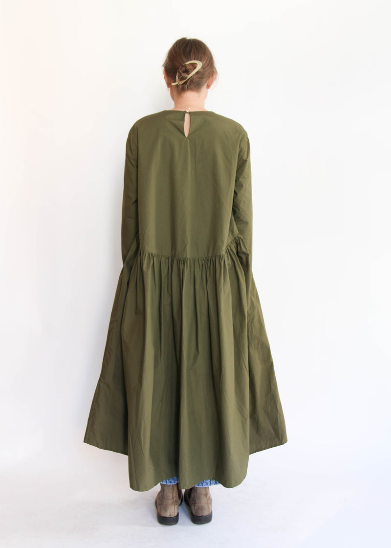 Typewriter Dress - Khaki