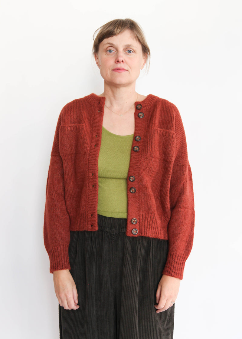 Double Button Cardigan - Spice